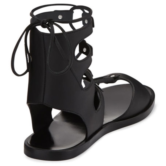 Vince Niva Leather Lace-Up Flat Gladiator Sandal - Picture 4 of 10